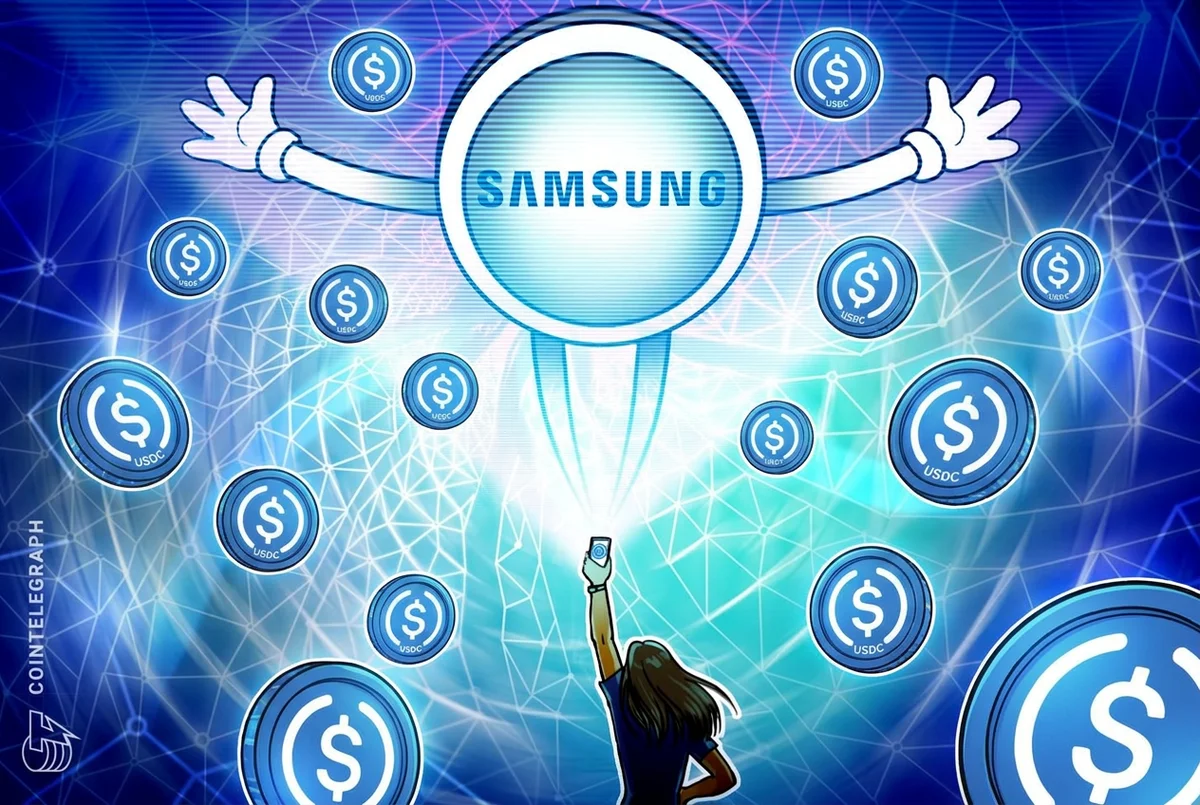 Samsung интегрирует переводы стейблкоина USDC в Samsung Wallet для пользователей Galaxy в США