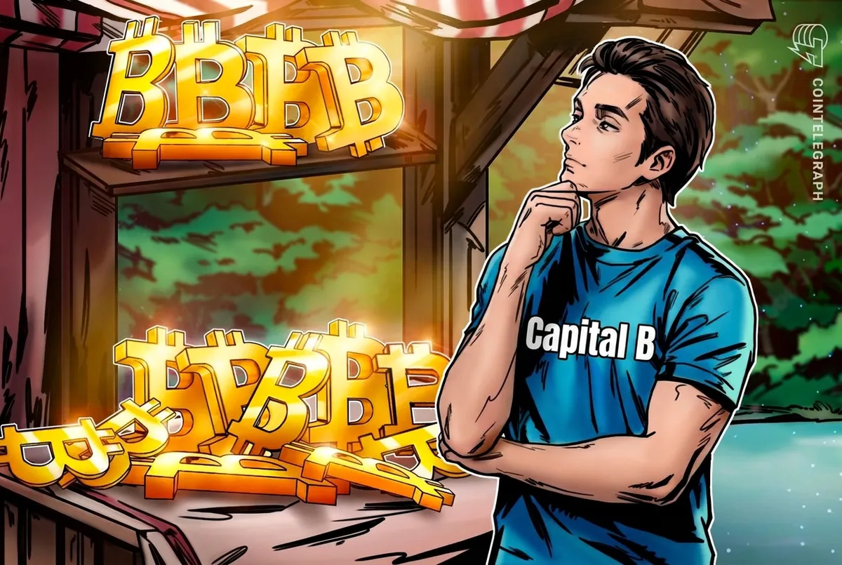 Capital B увеличивает свои активы до 3,521 BTC, купив 376 Bitcoin за $29 млн