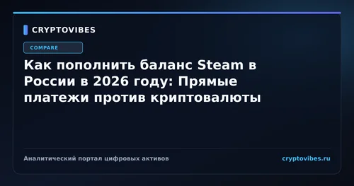 Как пополнить баланс Steam в России в 2026 году: Прямые платежи против криптовалюты